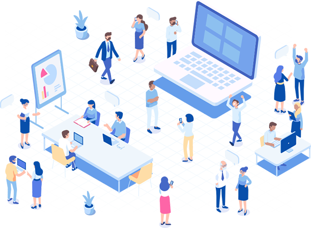 仕事の流れのイラスト